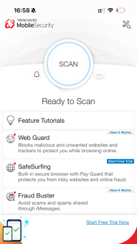 Trend Micro Antivirus+ Security - скриншот iOS